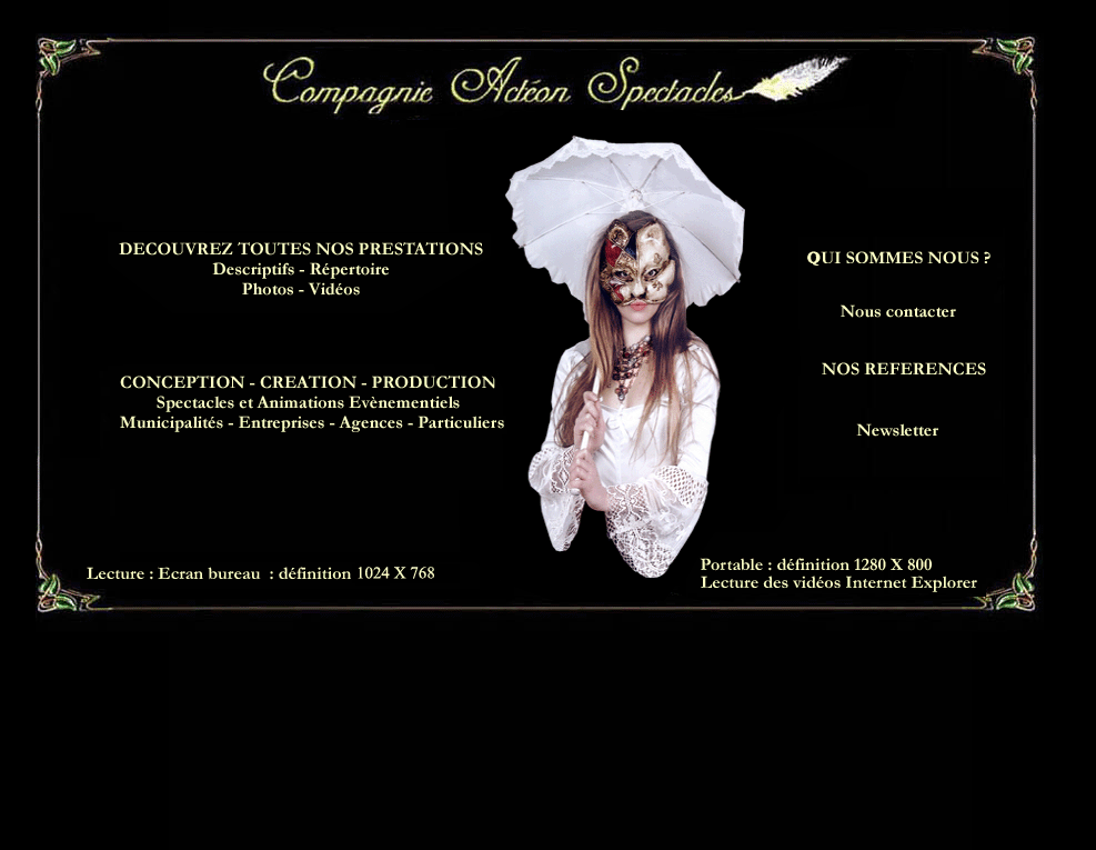 Acteon spectacles compagnie Philippe Helies Jean Marc Barr